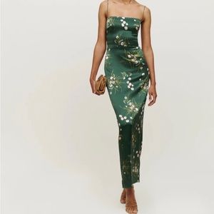 Reformation Silk Frankie Dress in Buena
